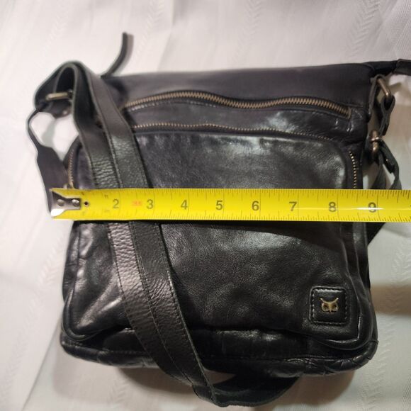 Wise Owl Leather Crossbody Bag Purse Black Travel Business Work Casual - Picture 14 of 15